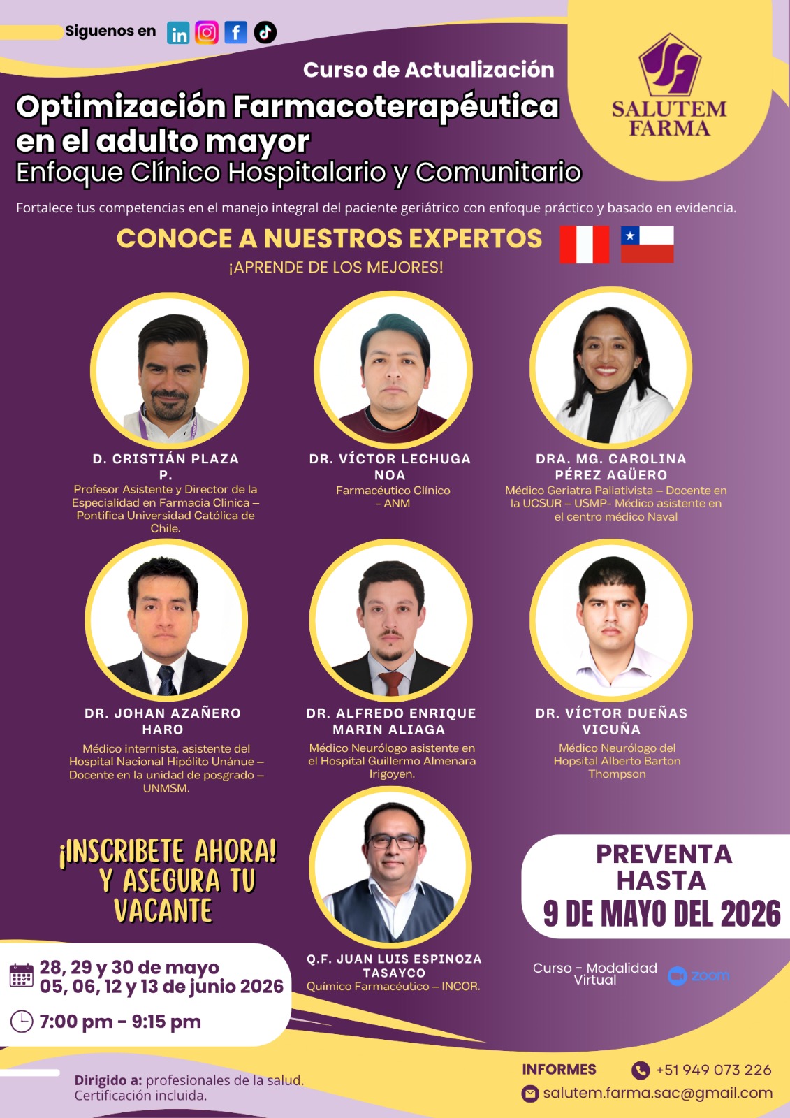 Conoce a nuestros expertos — Salutem Farma